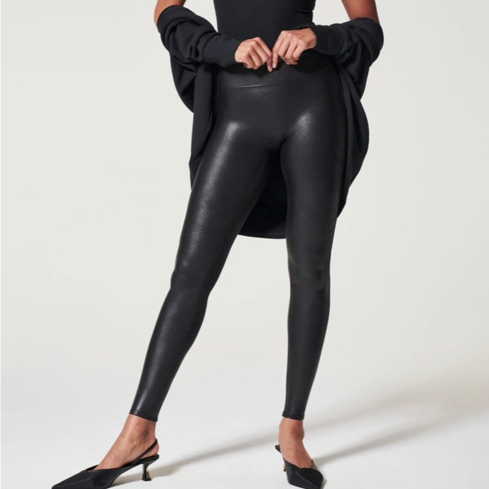 Spanx faux leather legging NWT